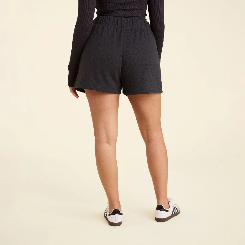 Vintage Fleece Shorts | Black