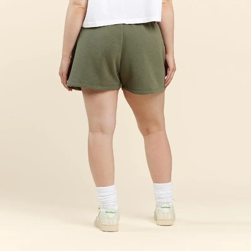 Vintage Fleece Shorts | Olive