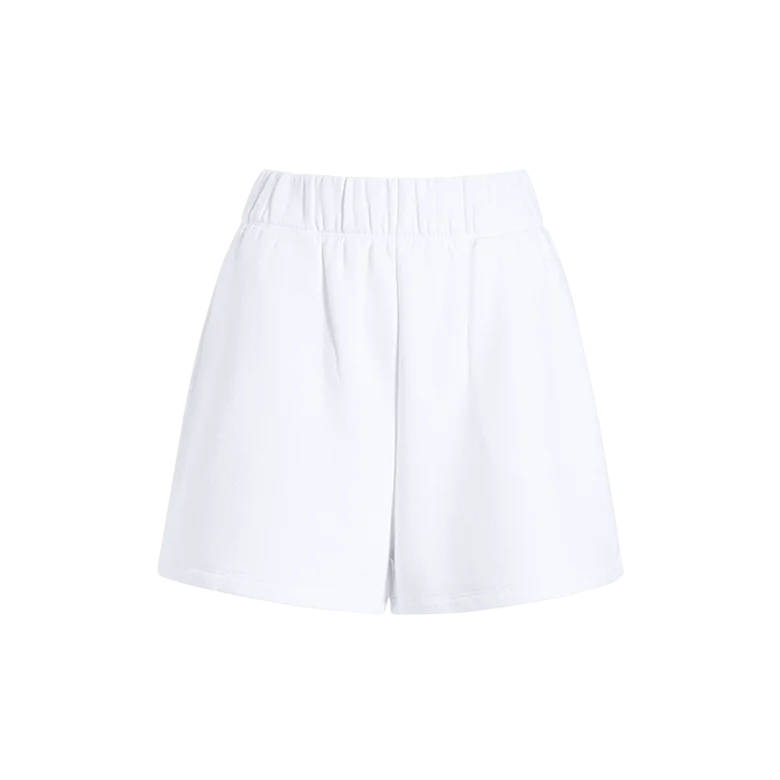 Vintage Fleece Shorts | White