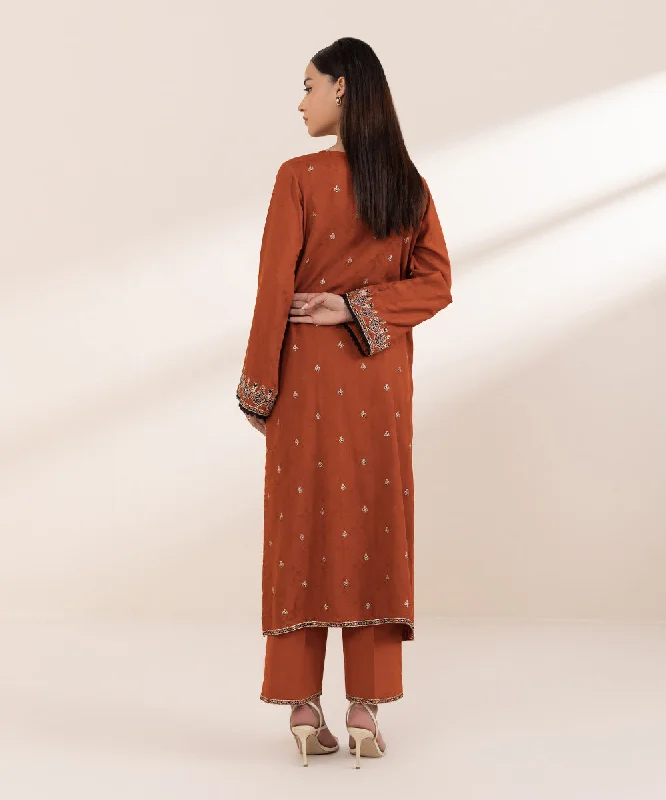 Embroidered Linen Jacquard Shirt