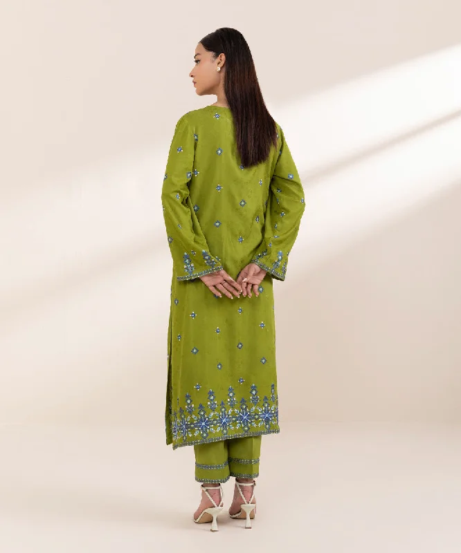 Embroidered Linen Jacquard Shirt