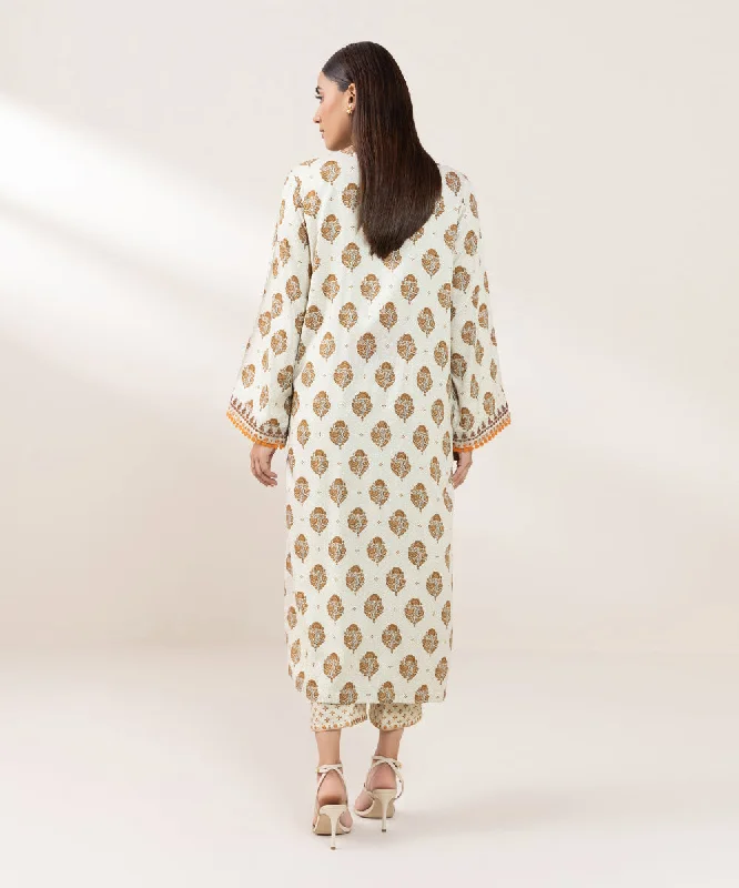 Embroidered Arabic Lawn Shirt