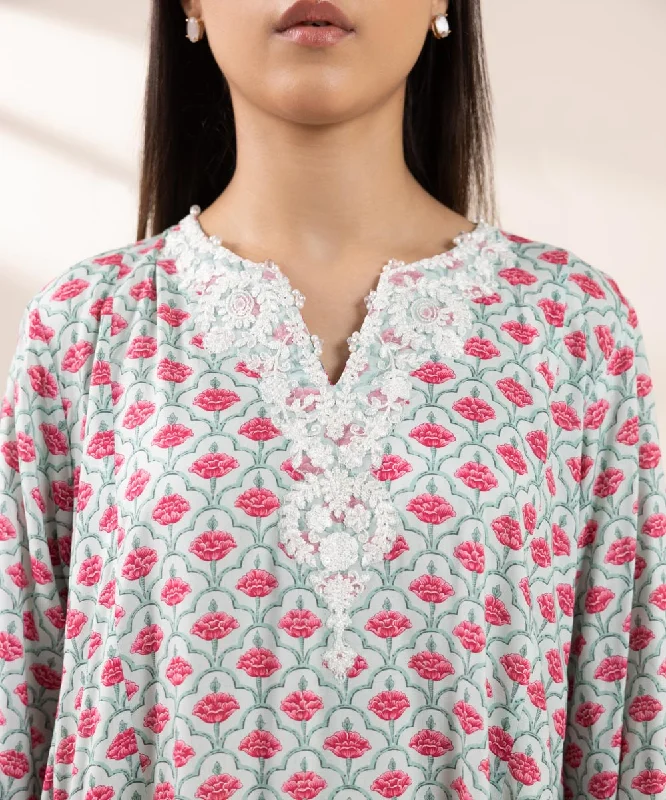 Embroidered Arabic Lawn Shirt