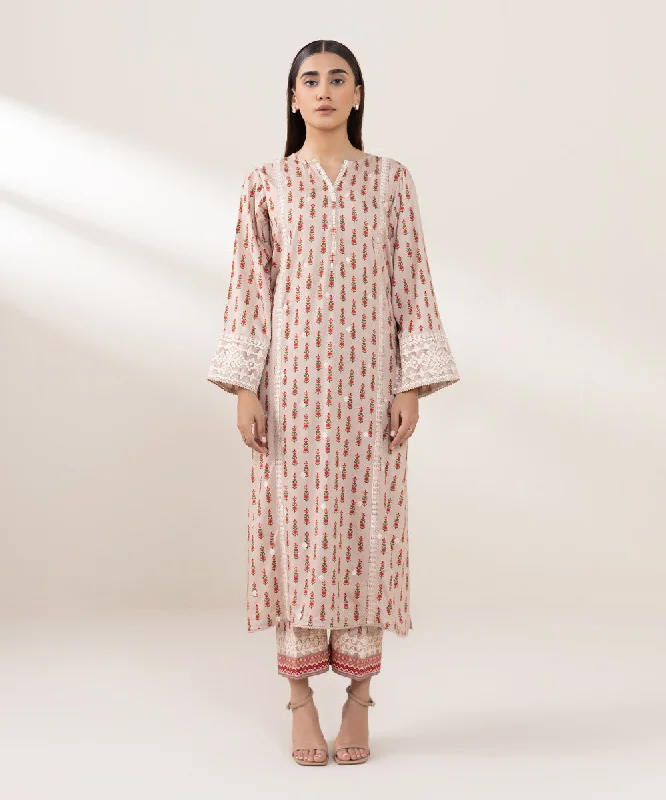 Embroidered Arabic Lawn Shirt