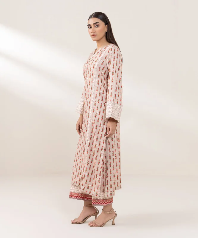 Embroidered Arabic Lawn Shirt