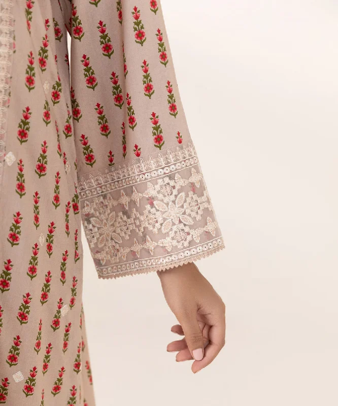 Embroidered Arabic Lawn Shirt