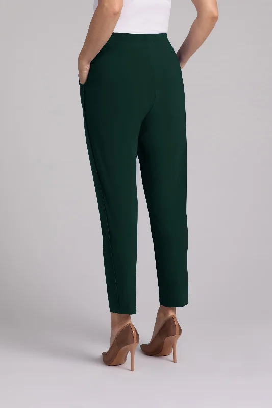 Flounce Pencil Pant | Evergreen