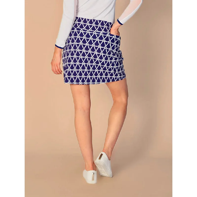 G Lifestyle 18-Inch Nautical Golf Skort - True Navy