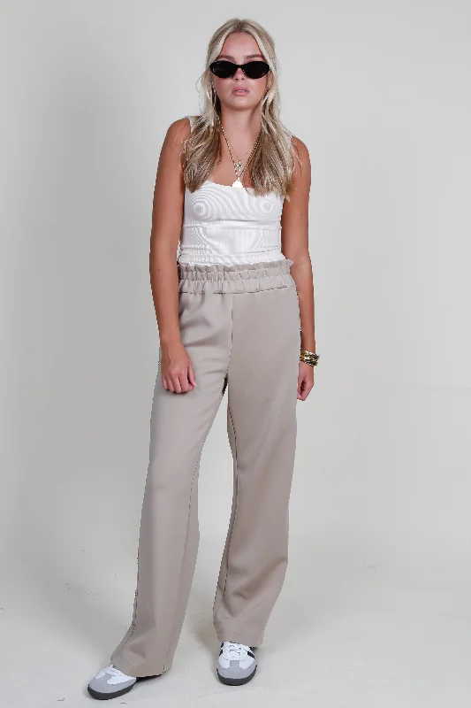 GENERATION LOVE | Zola Scuba Pant - Taupe