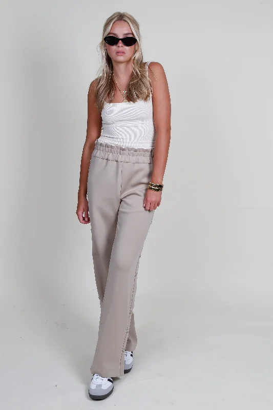 GENERATION LOVE | Zola Scuba Pant - Taupe