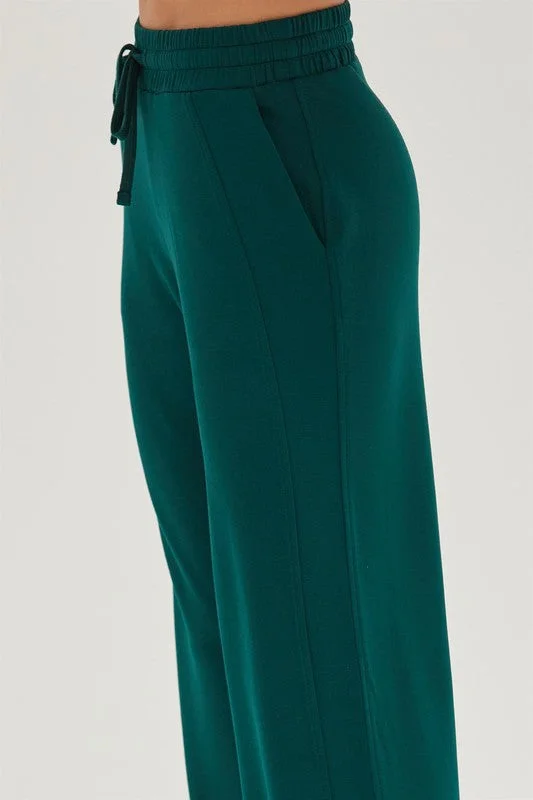 JR High Waist Sweatpants- Dark Green