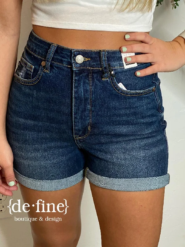 Judy Blue Tummy Control Cool Denim Shorts in Regular & Curvy