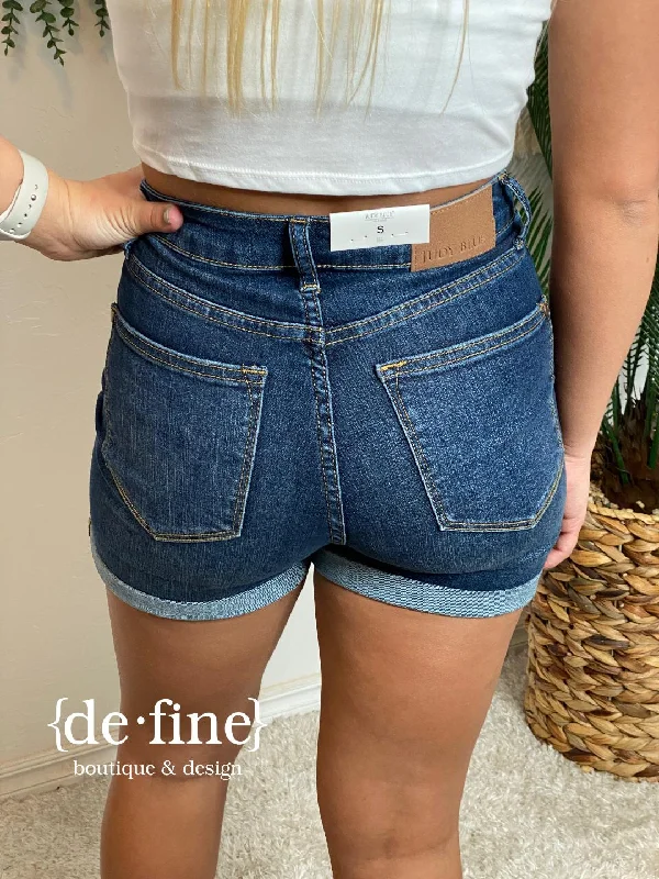 Judy Blue Tummy Control Cool Denim Shorts in Regular & Curvy