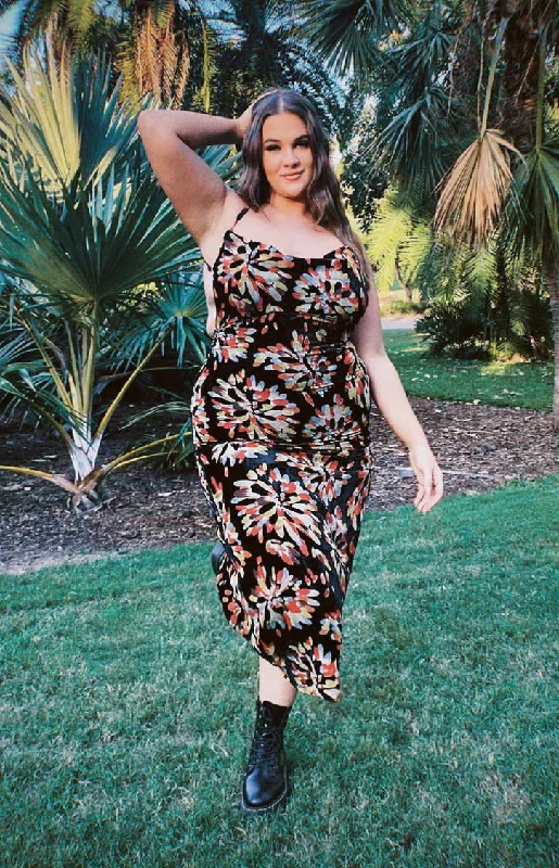 Lana Orange Print Maxi Dress