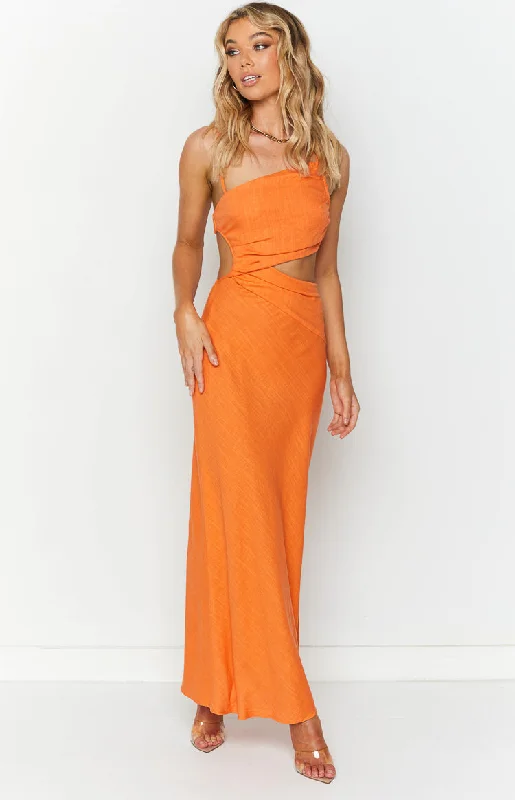 Lene Orange Maxi Dress