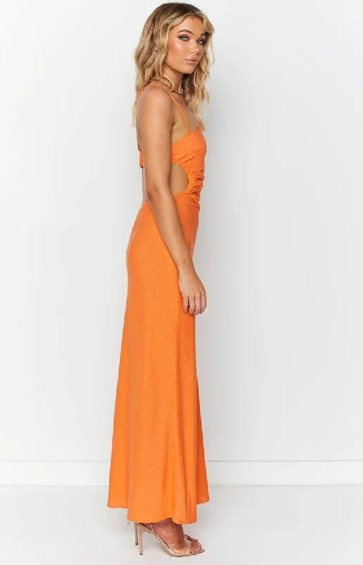 Lene Orange Maxi Dress