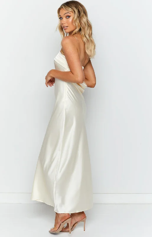 Maiah Cream Maxi Dress