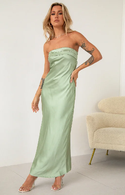 Maiah Khaki Maxi Dress