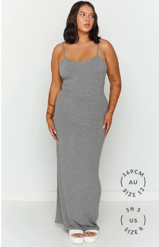 Melrose Grey Maxi Dress