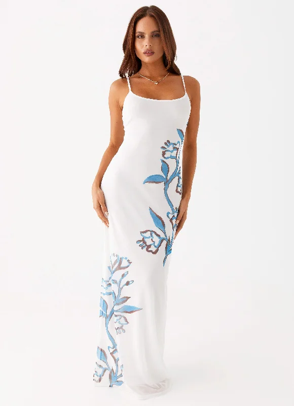 Orla Maxi Dress - Blue Floral