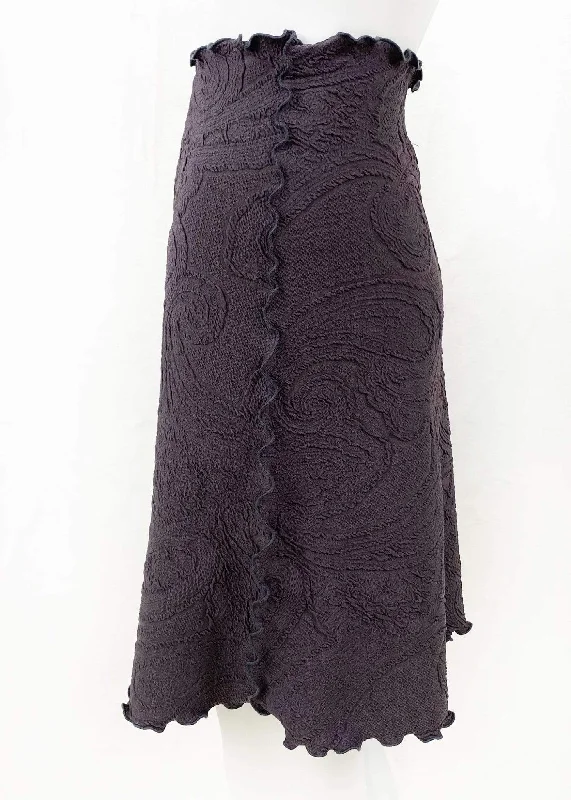 Pavement Clipe Jacquard Knit Bias Skirt