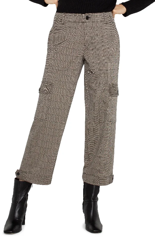 Peppercorn Plaid Utility Crop & Cargo Pockets 26