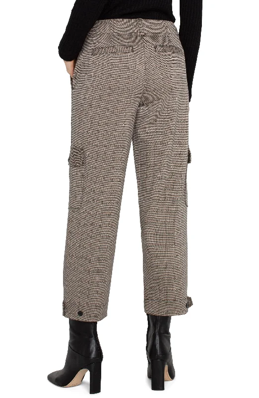 Peppercorn Plaid Utility Crop & Cargo Pockets 26