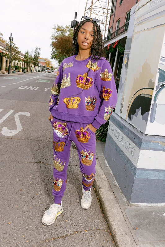 Purple Crown Jogger