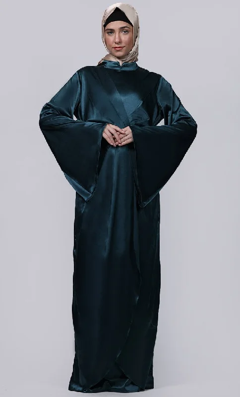 Ramadan Special Tulip Style Overlaped Abaya