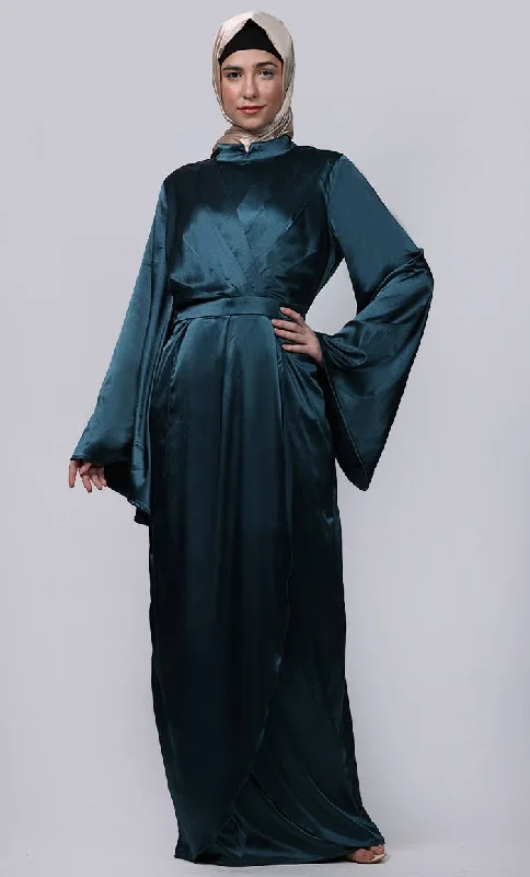 Ramadan Special Tulip Style Overlaped Abaya