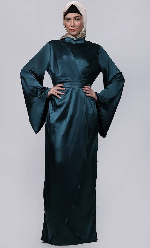 Ramadan Special Tulip Style Overlaped Abaya