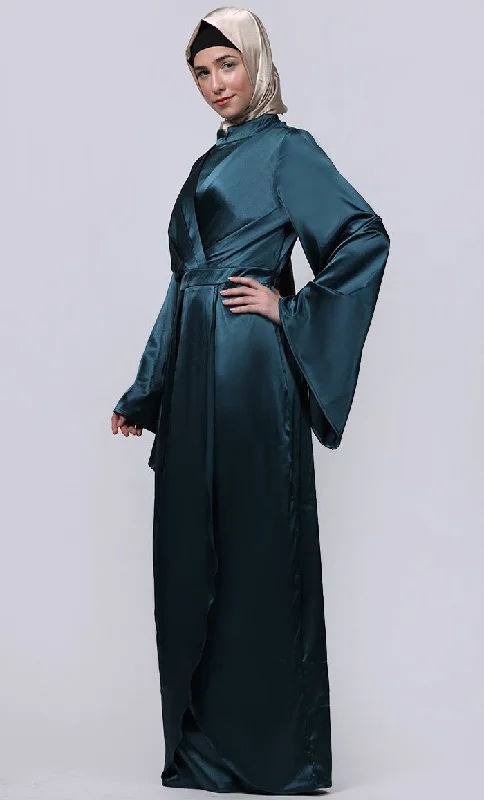 Ramadan Special Tulip Style Overlaped Abaya