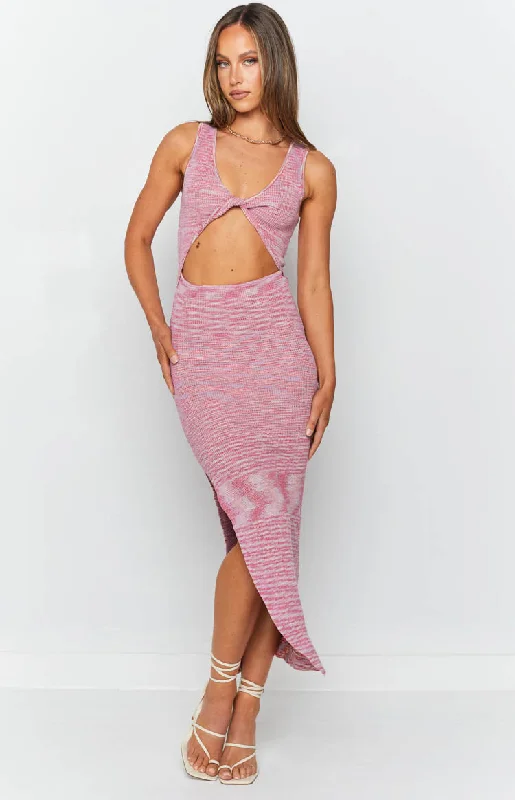 Ravenna Cut Out Maxi Dress Pink