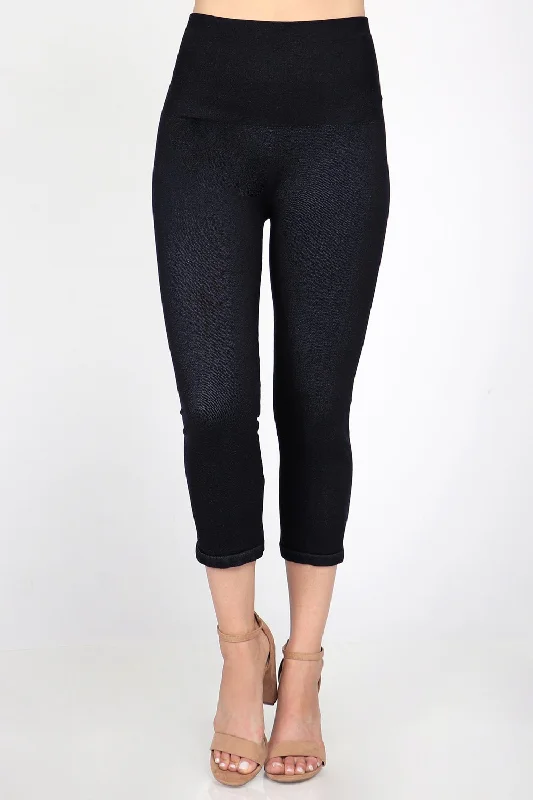 B3626 Cropped Tummy Tuck Denim legging