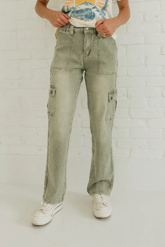 Serena Pants-Olive