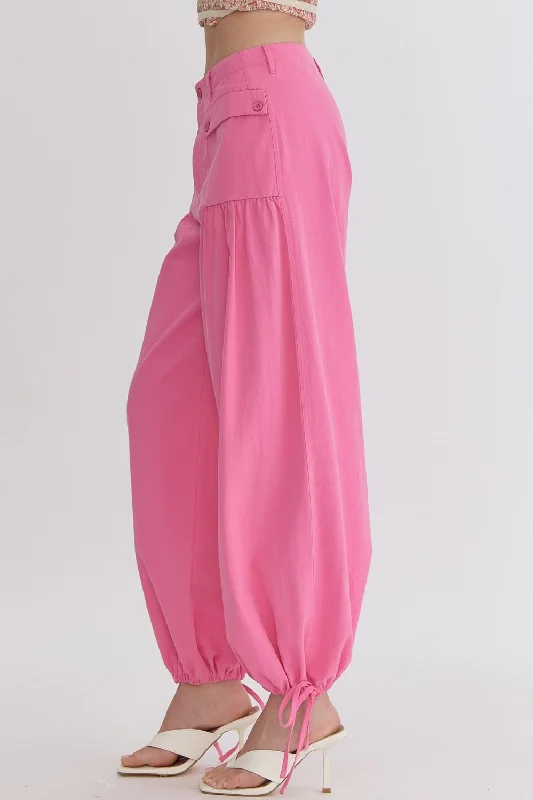 Serendipity Pink Denim Balloon Pants