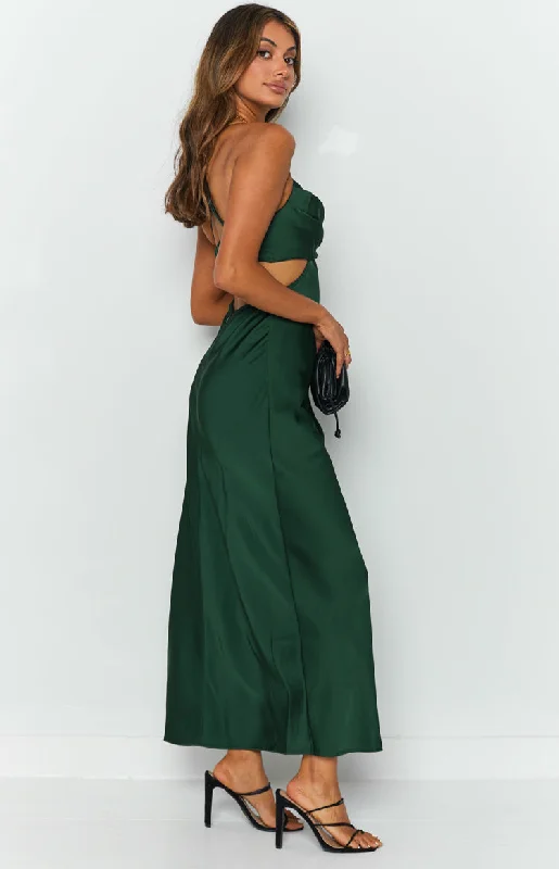 Taleah Cut Out Maxi Dress Green