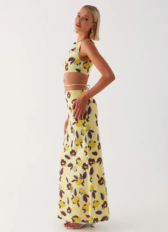 Taryn Cut Out Maxi Dress - Primrose