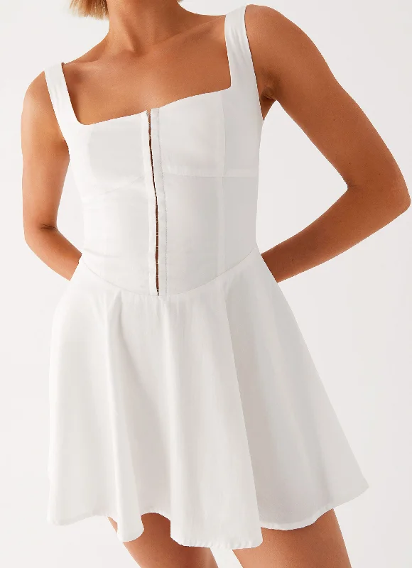 The Isle Mini Dress - White