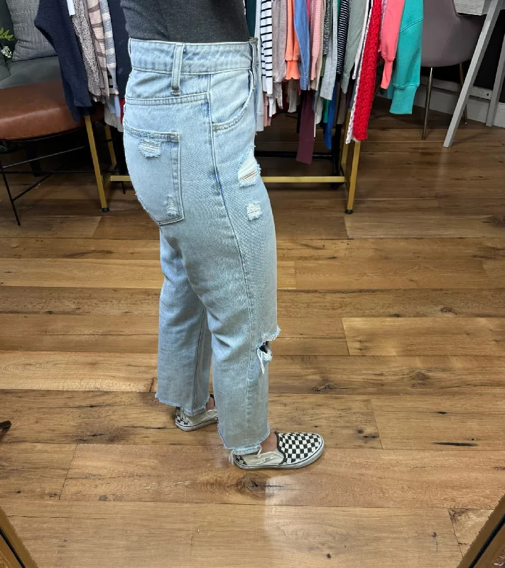 The Sutton 90's Vintage Boyfriend Crop Denim