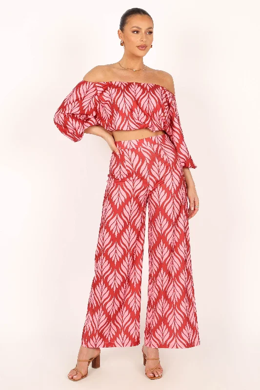 Alexia Off Shoulder Top - Pink