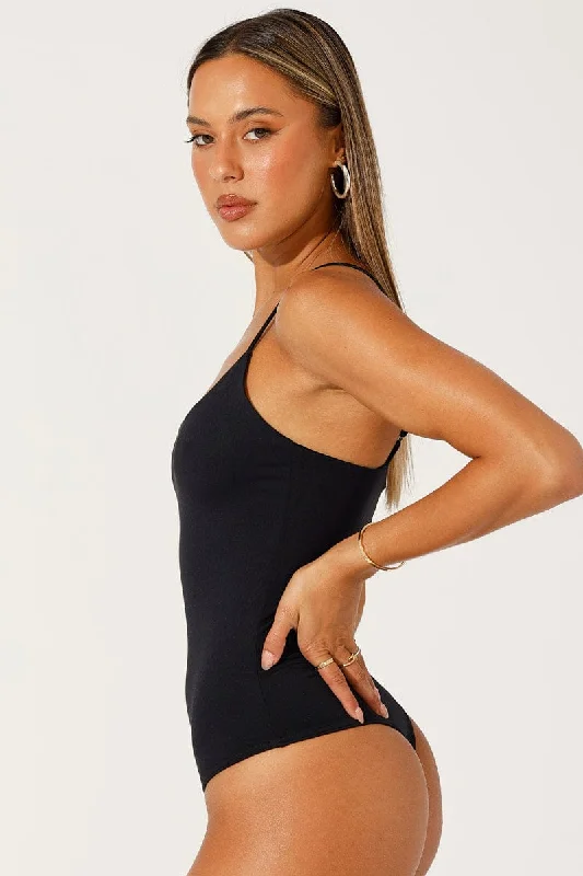 Black Singlet Bodysuit