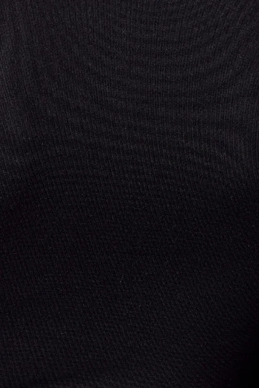 Black Supersoft Bodysuit Long Sleeve