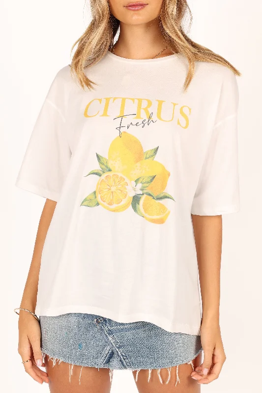 Citrus Tee - White