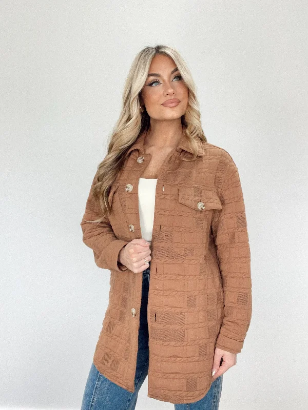 Mocha Textured Knit Jacket