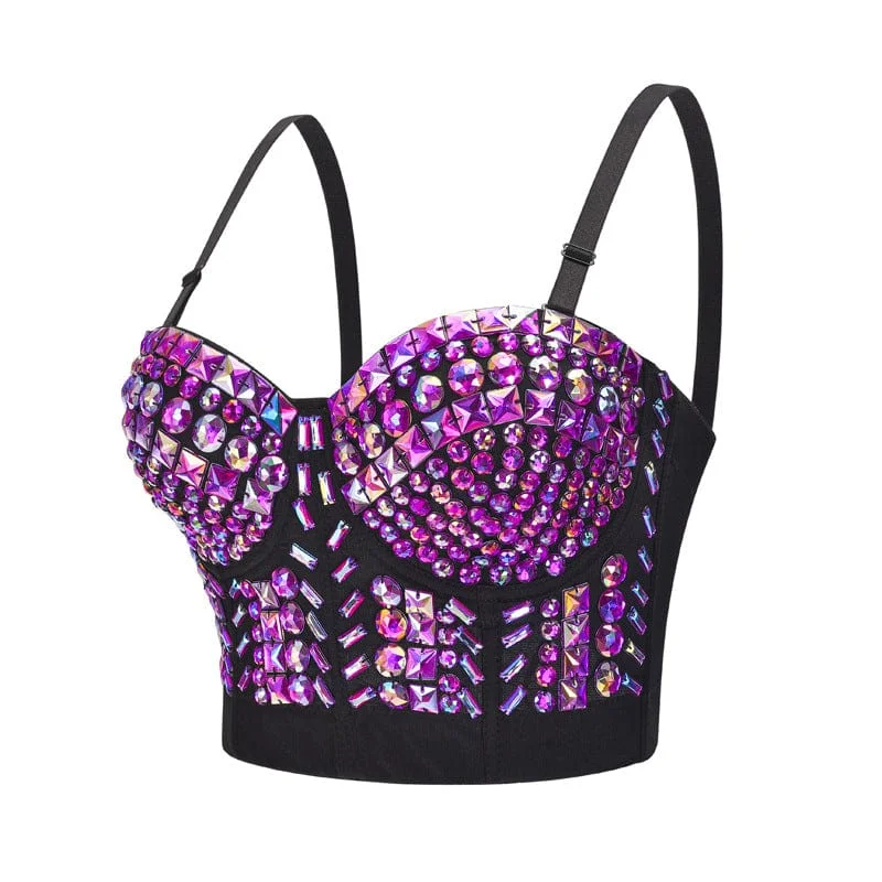 Women's Gothic Beaded Bustier