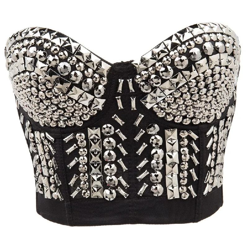 Women's Gothic Beaded Bustier