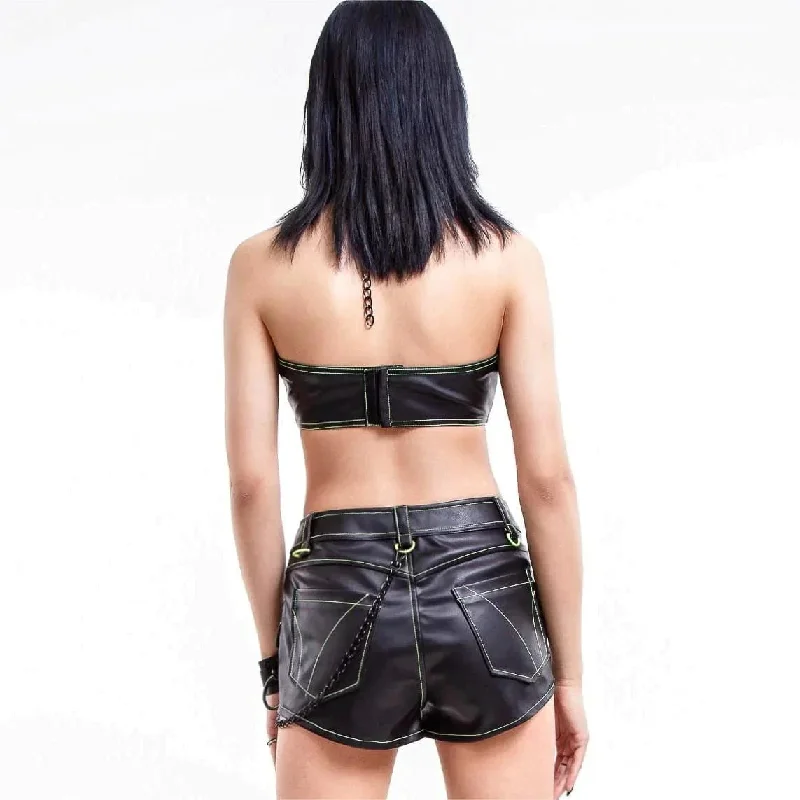 Women's Punk Chain Halterneck Bustier