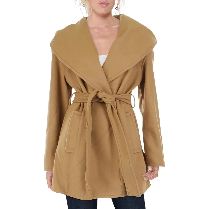 Avec Les Filles Womens Double Breasted Warm Pea Coat