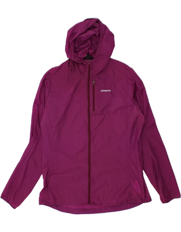 PATAGONIA Womens Hooded Rain Jacket UK 18 XL Pink Nylon